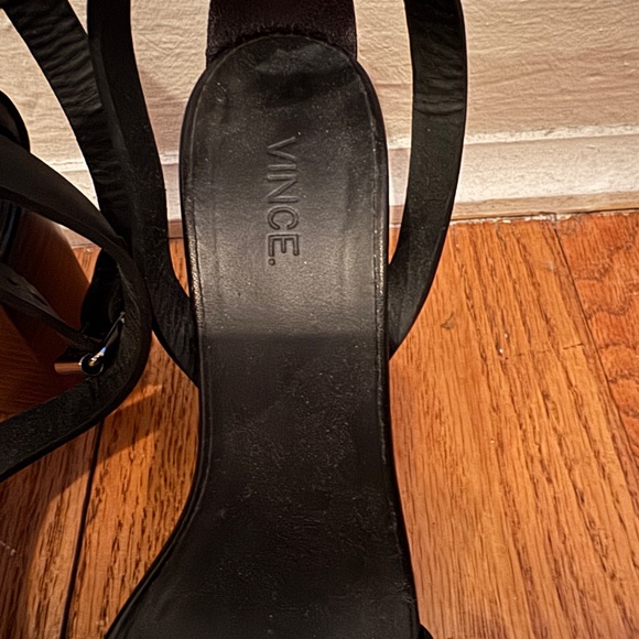 Vince Chunky Heel with Black Leather Straps - Size 6.5 - Picture 5 of 6